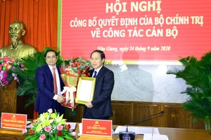 Bộ Chính trị chuẩn y đồng chí Lê Tiến Châu giữ chức Bí thư Tỉnh ủy Hậu Giang 