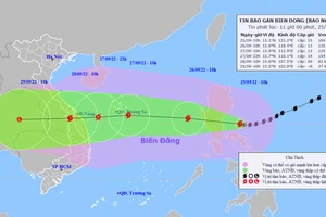 Bão Noru đi vào Biển Đông, sức gió mạnh nhất vùng gần tâm bão mạnh cấp 13