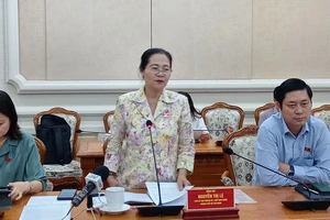 Chủ tịch HĐND TPHCM Nguyễn Thị Lệ phát biểu chỉ đạo tại buổi giám sát