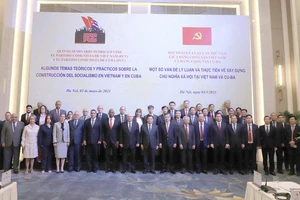 Đại biểu dự Hội thảo lý luận lần thứ 5 giữa Đảng Cộng sản Việt Nam và Đảng Cộng sản Cuba. Ảnh: TTXVN