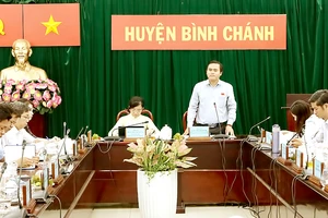 Trưởng Ban VH-XH HĐND TPHCM Cao Thanh Bình chủ trì buổi làm việc với UBND huyện Bình Chánh