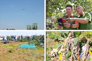 Thực hành tuần tra địa bàn bằng drone ở TP Thủ Đức, TPHCM