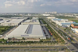 Nhà máy Samsung tại Khu Công nghệ cao TPHCM Ảnh: HOÀNG HÙNG