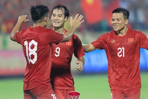 Đội tuyển bóng đá Việt Nam hoàn tất giai đoạn chạy đà để bước vào tranh tài tại Asian Cup 2023. Ảnh: THANH QUỐC