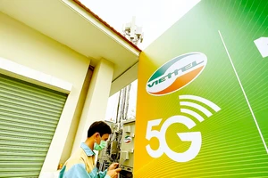 5G của Viettel đã được thử nghiệm vào cuối năm 2020 tại TP Thủ Đức. Ảnh: TẤN BA