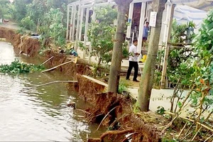 3 vụ sạt lở ở Hậu Giang, Long An