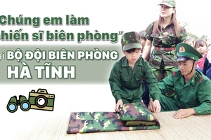 “Chúng em làm chiến sĩ biên phòng” tại Bộ đội Biên phòng Hà Tỉnh
