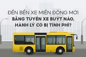 Đến Bến xe Miền Đông mới bằng tuyến xe buýt nào, hành lý có bị tính phí?