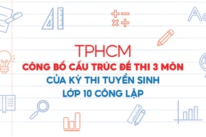 TPHCM công bố cấu trúc đề thi 3 môn của kỳ thi tuyển sinh lớp 10 công lập