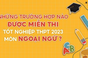 Những trường hợp nào được miễn thi tốt nghiệp THPT 2023 môn Ngoại ngữ?