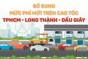 Bổ sung mức phí mới trên cao tốc TPHCM - Long Thành - Dầu Giây