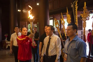 Đặc sắc lễ rước lửa tại liên hoan Võ cổ truyền Việt Nam