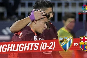 Malaga - Barcelona 0-2: Suarez và Coutinho giúp Barca bỏ túi 3 điểm