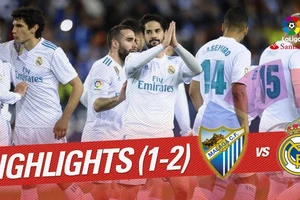 Malaga - Real 1-2: Vắng Ronaldo, Isco rực sáng, Real giành tốp 3