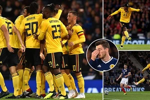 Giao hữu, Scotland - Bỉ 0-4: Lukaku, Hazard, Batshuayi mang về chiến thắng 4 sao