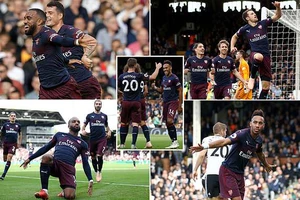 Fulham - Arsenal 1-5: Đại tiệc bộ 3 Lacazette, Ramsey, Aubameyang