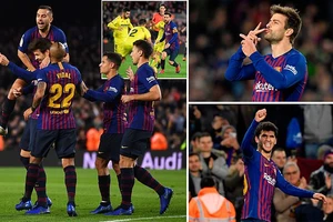 Barcelona - Villarreal 2-0: Pique, Alena lập công, Barca tạm đòi lại ngôi đầu