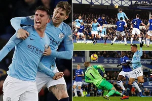 Everton - Man City 0-2: Laporte, Gabriel Jesus tỏa sáng và Pep Guardiola soán ngôi Liverpool