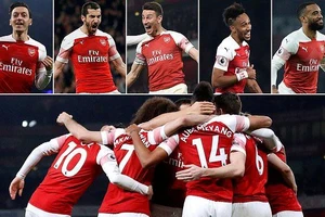 Arsenal - Bournemouth 5-1: Ozil, Mkhitaryan, Koscielny, Aubameyang, Lacazette đua tài
