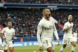 Caen - PSG 1-2: Ninga mở tỷ số, Mbappe lập cú đúp, HLV Thomas Tuchel hơn đội nhì bảng 20 điểm