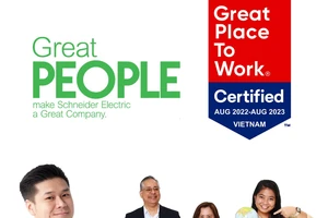 Schneider Electric tiếp tục là “Nơi làm việc xuất sắc” tại châu Á và Việt Nam