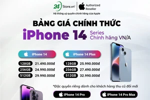 24hstore công bố bảng giá iPhone 14 series: giá tốt, không cần cọc trước