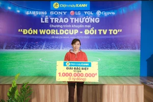 Chị Bùi Thị Liên (huyện Krông Pắc, tỉnh Đắk Lắk) bất ngờ trở thành khách hàng may mắn khi trúng 1 tỷ đồng