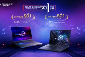 ASUS ROG tiếp tục là thương hiệu laptop gaming số 1 tại thị trường Việt Nam với 38% thị phần (tính đến tháng 3-2023 theo số liệu từ NVIDIA)
