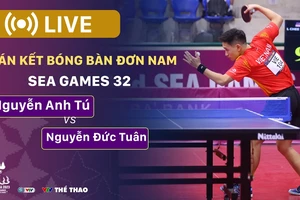 🔴TRỰC TIẾP SEA Games 32, Bán kết đơn nam bóng bàn: Nguyễn Đức Tuân - Nguyễn Anh Tú