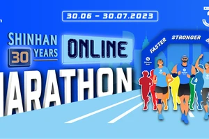 Ngân hàng Shinhan Việt Nam tổ chức giải chạy online marathon kỷ niệm 30 năm có mặt tại Việt Nam