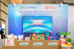 SCG thể hiện cam kết Thực hành Kinh tế Tuần hoàn trong các đơn vị kinh doanh thông qua khu vực trưng bày được làm bằng vật liệu tái chế tại sự kiện