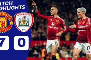 Man United vs Barnsley 7-0: Rashford, Garnacho, Eriksen so tài ghi cú đúp, Antony góp công chiến thắng tưng bừng 7 bàn, đi tiếp League Cup