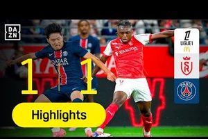 Reims vs PSG 1-1: Keito Nakamura bất ngờ phá lưới PSG, Neves kiến tạo, Dembele cứu thua HLV Luis Enrique 