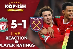 Liverpool vs West Ham 5-1: Quansah bất ngờ phản lưới nhà, Jota, Gakpo đua tài ghi cú đúp, Salah góp công chiến thắng, Alvarez nhận thẻ đỏ