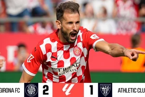 Girona vs Athletic Bilbao 2-1: Martinez kiến tạo, Asprilla khai bàn, Sancet gỡ hòa sau 2 phút, Stuani chốt hạ nhờ penalty, Paredes nhận thẻ đỏ