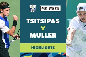 Stefanos Tsitsipas vs Alexander Muller 6-3 7-5: Sau 1 giờ 29 phút, Tsitsipas hạ Muller, vào vòng 1/16 Shanghai Masters gặp Daniil Medvedev 