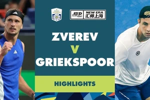 Tallon Griekspoor vs Alexander Zverev 6-7(8), 6-2, 6(5)-7: Mất 2 giờ 50 phút hạ Griekspoor, Zverev gặp David Goffin ở vòng 4 Shanghai Masters