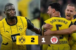 Borussia Dortmund vs St. Pauli 2-1: Bensebaini mở bàn, Eric Smith bất ngờ ghi bàn thắp hy vọng, Guirassy dập tắt hy vọng chia điểm