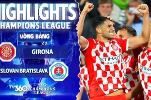 Girona vs Slovan Bratislava 2-0: Miguel Gutierrez khai bàn, Juanpe Ramirez hỏng penalty nhưng kịp đá bồi ấn định chiến thắng