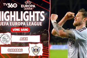 Ajax vs Qarabag 3-0: Julio Romao, Elvin Cafarguliyev bị thẻ đỏ, Kenneth Taylor, Wout Weghorst, Chuba Akpom lần lượt tỏa sáng