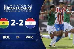 Bolivia vs Paraguay 2-2: Chia điểm kịch tính, Ervin Vaca mở bàn, Almiron gỡ hòa, Miguel Terceros lập công nhờ penalty, Julio Enciso cứu thua phút bù giờ, Adalid Terrazas, Diego Gomez nhận thẻ đỏ