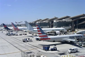 Máy bay tại Sân bay Quốc tế Los Angeles, bang California, Mỹ. Ảnh minh họa. AFP/TTXVN