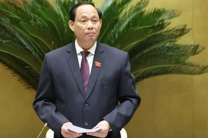 Phó Chủ tịch Quốc hội Trần Quang Phương phát biểu khai mạc hội nghị. Ảnh: QUANG PHÚC