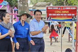 Saigon Co.op và các đơn vị tặng sân chơi miễn phí cho thiếu nhi ở tỉnh Đồng Tháp