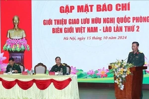 Gặp mặt báo chí giới thiệu Giao lưu hữu nghị Quốc phòng biên giới Việt Nam-Lào lần thứ 2,