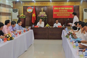 Chủ tịch UBTƯ MTTQ Việt Nam Trần Thanh Mẫn duyệt kế hoạch Đại hội MTTQ VN tỉnh Quảng Nam 