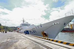 Tàu Lực lượng bảo vệ bờ biển Nhật Bản - Kojima cập cảng Tiên Sa