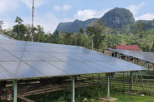 Điện mặt trời ở xã Tân Trạch, Bố Trạch, Quảng Bình