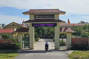 Trường THCS Hưng Thủy, huyện Lệ Thủy nơi cháu V bị bạo hành hội đồng và không thể thi vào lớp 10. 