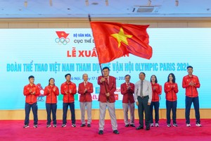 越南体育代表团参加出征仪式